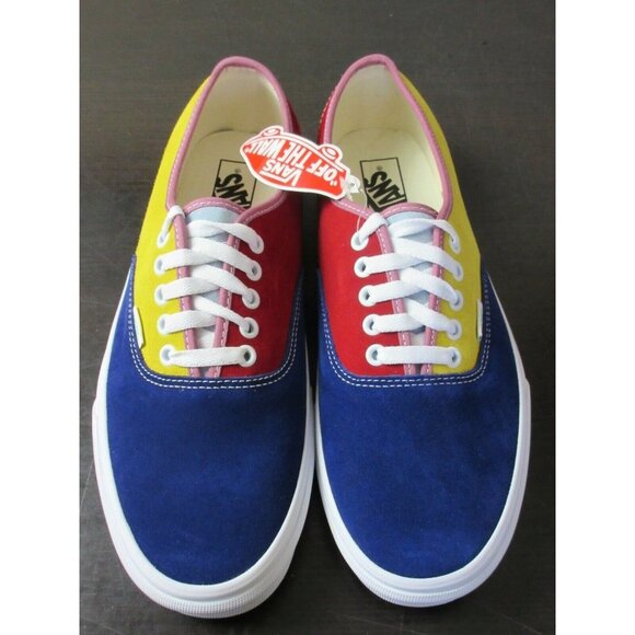 Vans Authentic Men's Sunshine Suede Multi Colored Skate shoes Sizes NWT - Picture 4 of 5